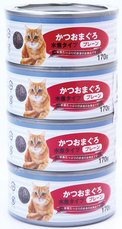 ○猫の缶詰１７０ｇ×４Ｐかつおまぐろ赤身水煮 プレーン ホームセンター ビバホーム 商品検索