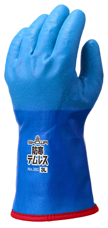 ショーワグローブ 防寒テムレス M ブルー - 作業用手袋・軍手