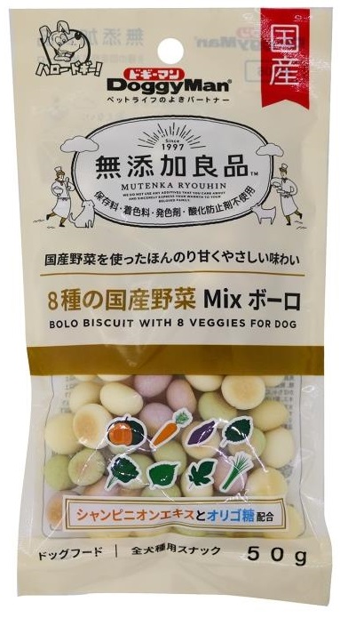 ドギーマン 無添加良品 ８種の国産野菜ｍｉｘボーロ５０ｇ ホームセンター ビバホーム 商品検索